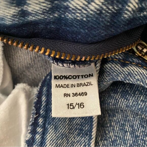 Vintage Weathered Blues Acid Wash Mini Skirt - Picture 5 of 6